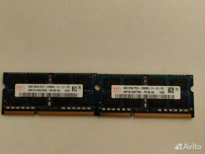Оперативная память для ноутбука pc3 4gb