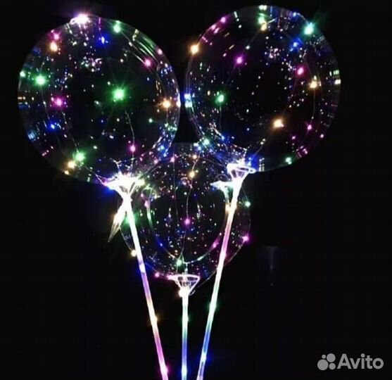 Воздушные шары светящиеся на батарейках