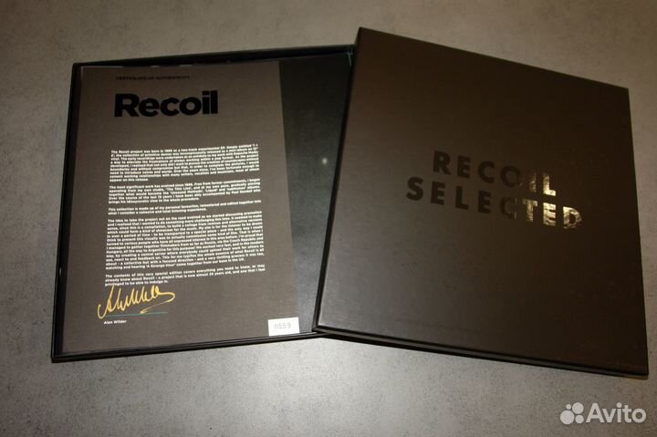 Recoil - Selected BOX-Set Ltd., Mute, Автограф