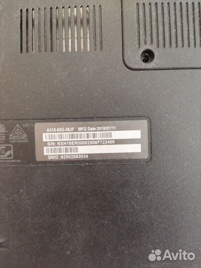 Корпус Acer Aspire 3 A315-53 series