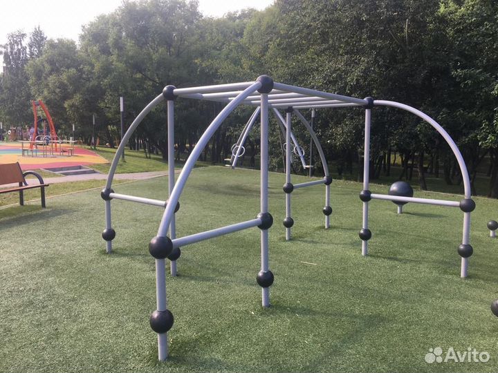 Турник с канатом