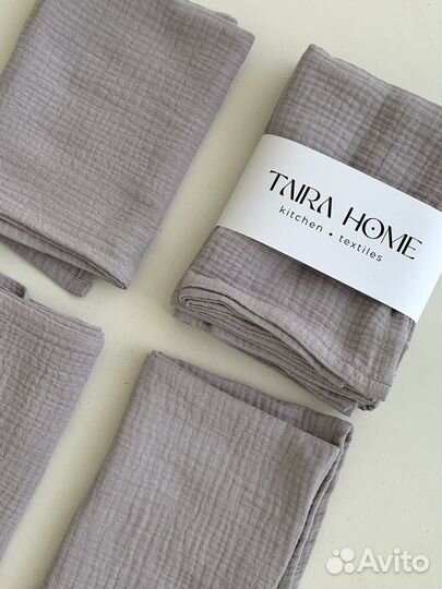 Набор муслиновых полотенец 3штуки