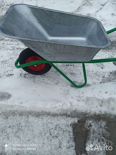 Тачка строительная 1-о колесная, усиленная, 110л