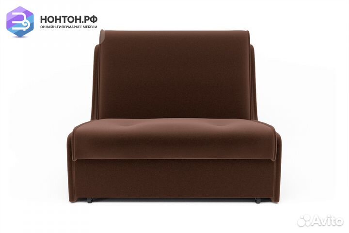 Диван аккордеон №2 микровелюр коричневый