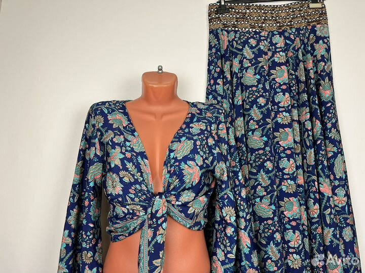 Юбка брюки и блузка вискоза индия