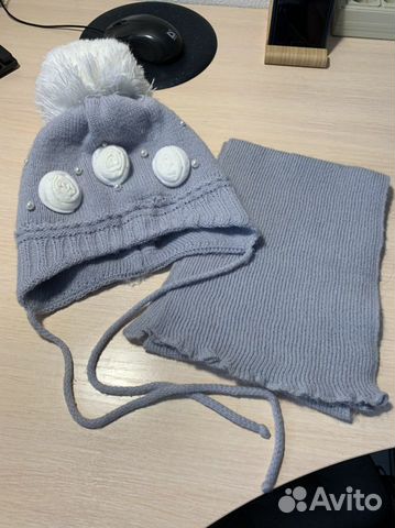 Комплект шапка/шарф 48-50