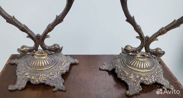 Подсвечники комнатные бронза 19 век Европа