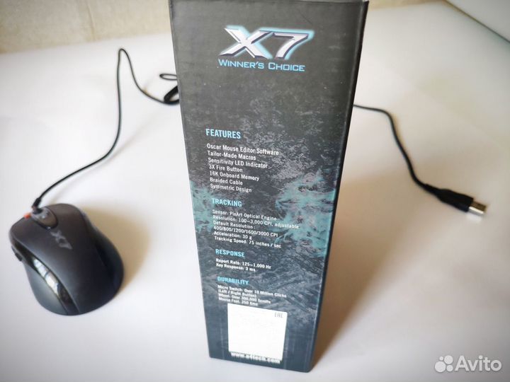 Коробка подарочная сюрприз обманка мышь A4tech X7