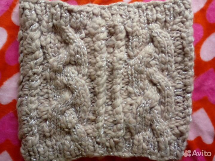 Шарф снуд вязанный