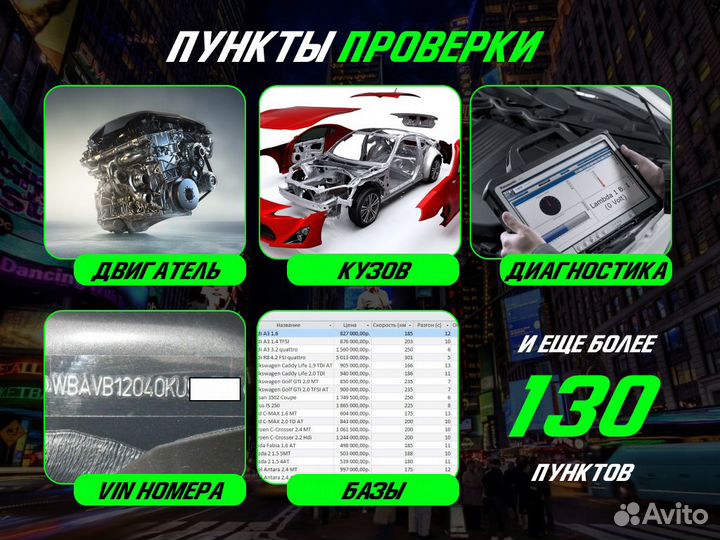 Подбор автомобиля Комплексный осмотр