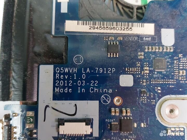Матплата LA-7912P Rev:1.0 ноутбука Acer V3-571G