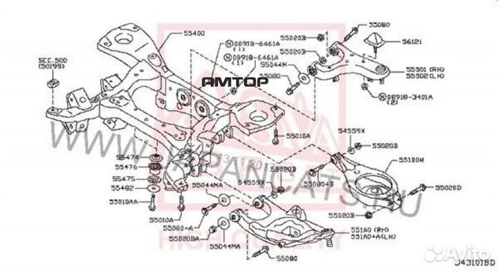 Asva 0220Y62RU Опора шаровая