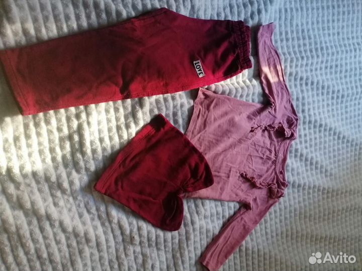 Вещи пакетом для девочки 86 92