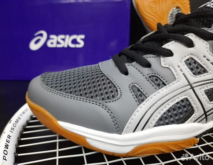 Кроссовки Asics теннис 43.44 артикул 2219 сер/бел