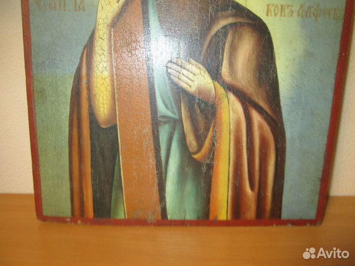 Икона старинная Апостол Иаков