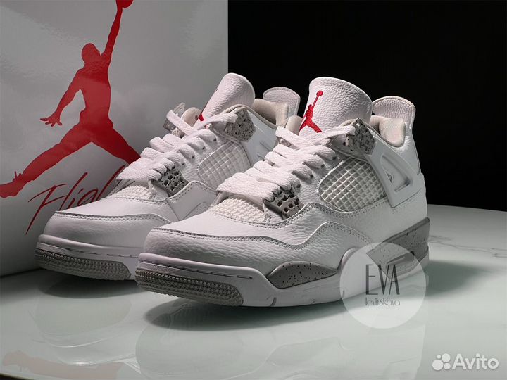 Кроссовки Nike Air Jordan 4 Retro 'White Oreo'