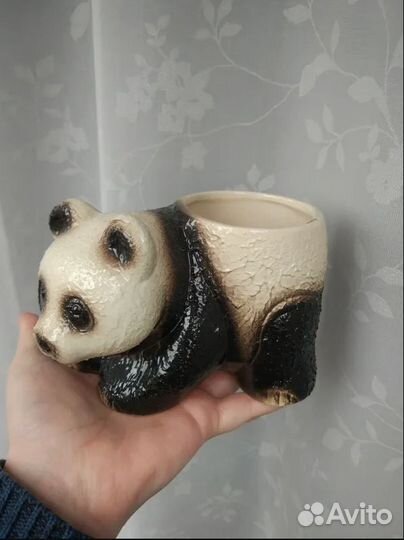 Кашпо Панда. Керамика