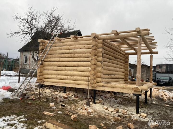 Винтовые сваи под сруб