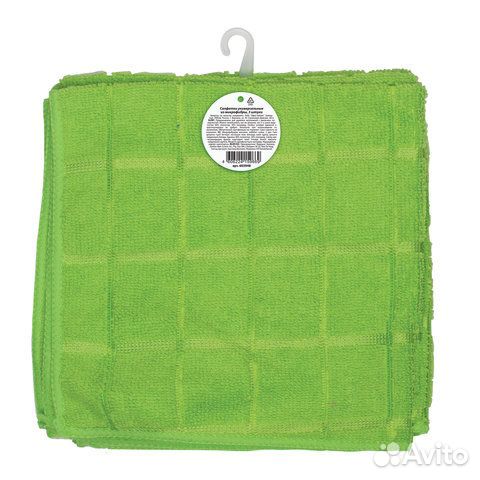 Салфетки универсальные, комплект 3 шт., микрофибра