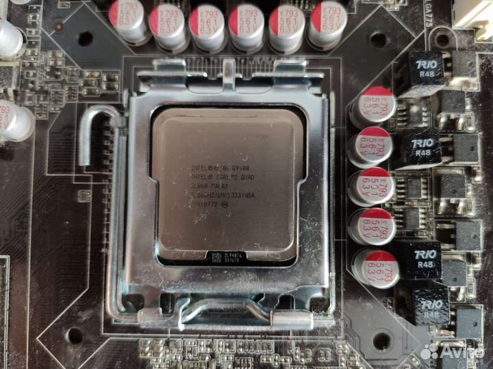 Intel core 2 quad q9400 + мать + 8gb