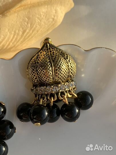 Серьги с кристаллами