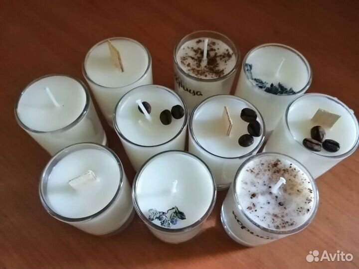 Ароматическая свеча ручной работы(цветные)