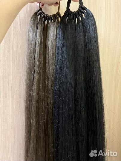 Накладной афро хвост волосы на резинке