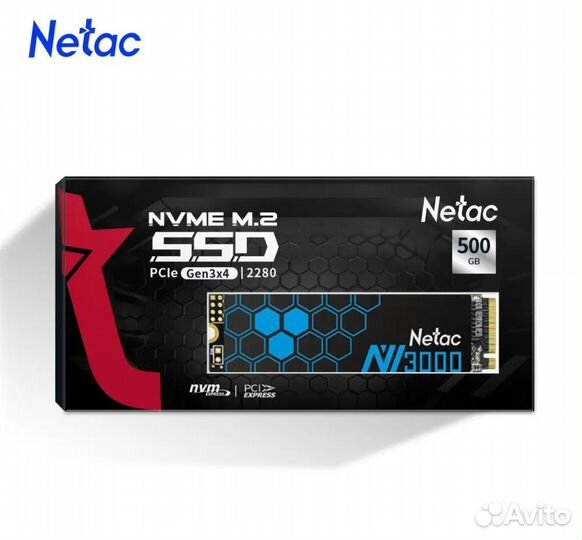 Ssd m2 nvme 500gb Netac. Новые