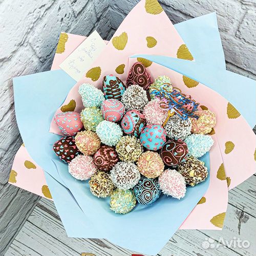 Букет с клубникой в шоколаде арт. 3307 в Хабаровск