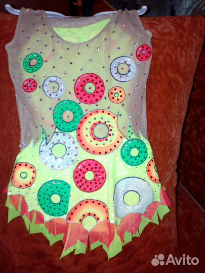 Купальник для художественной гимнастики, 128 рост