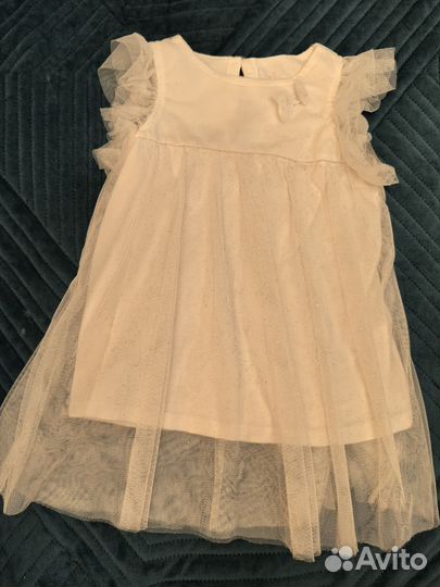Белое платье для девочки 74