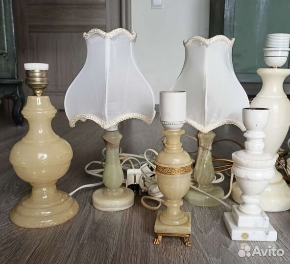 Светильники из оникса