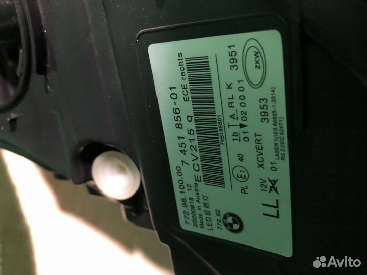 Фара правая для BMW G11 G12 бмв Г11 Г12