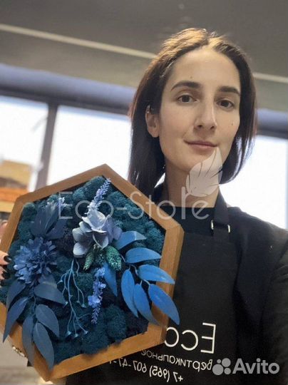 Соты с голубым мхом