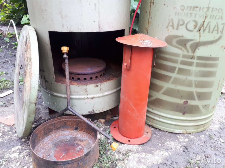Коптильня горячего копчения бу