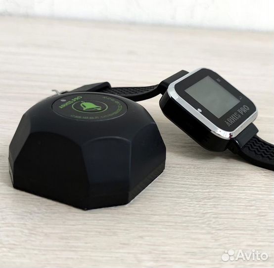 Кнопка вызова официанта модель Бургер с часами