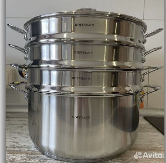 Пароварка/мантоварка 9,7 л (30 см) нoffmann