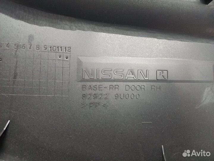 Обшивка двери задней правой Nissan Note 1 E11 1.6