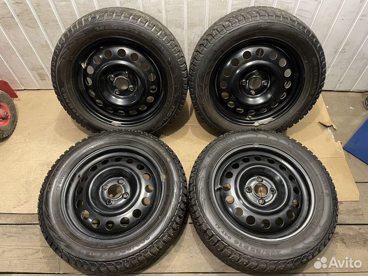 Колеса зимние R16, 4:100, 60.1, Nokian 205/55/16