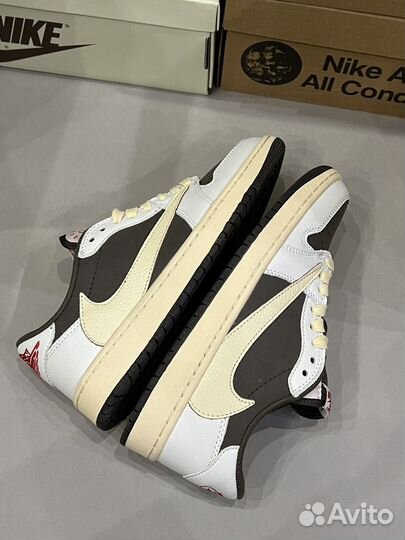 Кроссовки nike air jordan 1 low travis scott