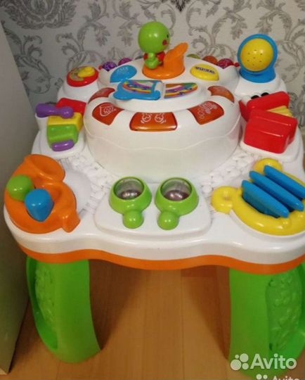 Коврик пианино fisher price, столик музыкальный