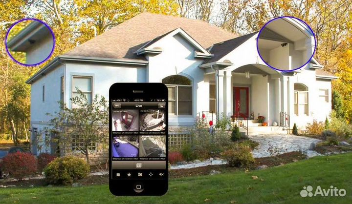 Комплект регистратора видеонаблюдения с камерами