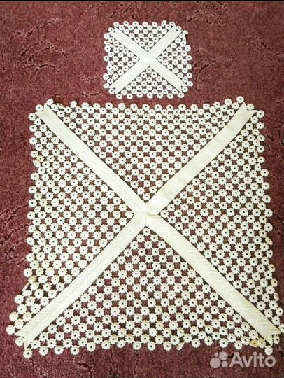 Старинные Воротники Салфетки Скатерть