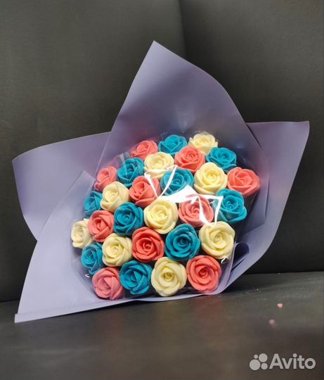 Розы из Бельгийского Шоколада - 29 шт в Букете