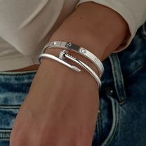 Браслет Cartier набор серебряный