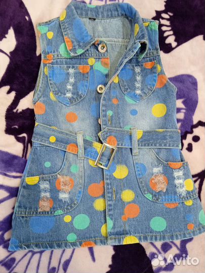 Джинсовый сарафан