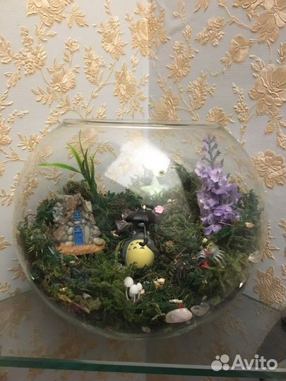 Тоторо флорариум подарок декор