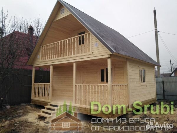 Карабаново-Хорошая надёжная Баня из бруса Б-12 6х6