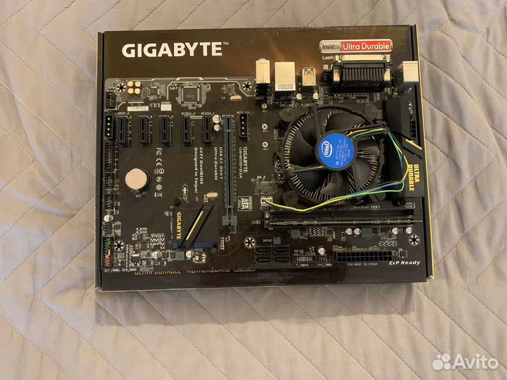 Материнская плата H110-D3A+оперативка+ проц