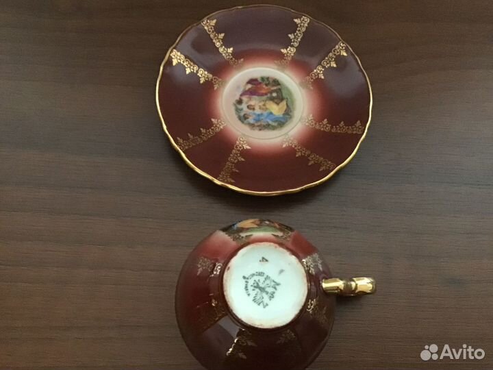 Сервиз фарфоровый кофейный Мадонна czechoslovakia